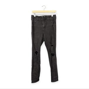 Old Navy Rockstar Black Jack Distressed Skinny Jeans Size 12